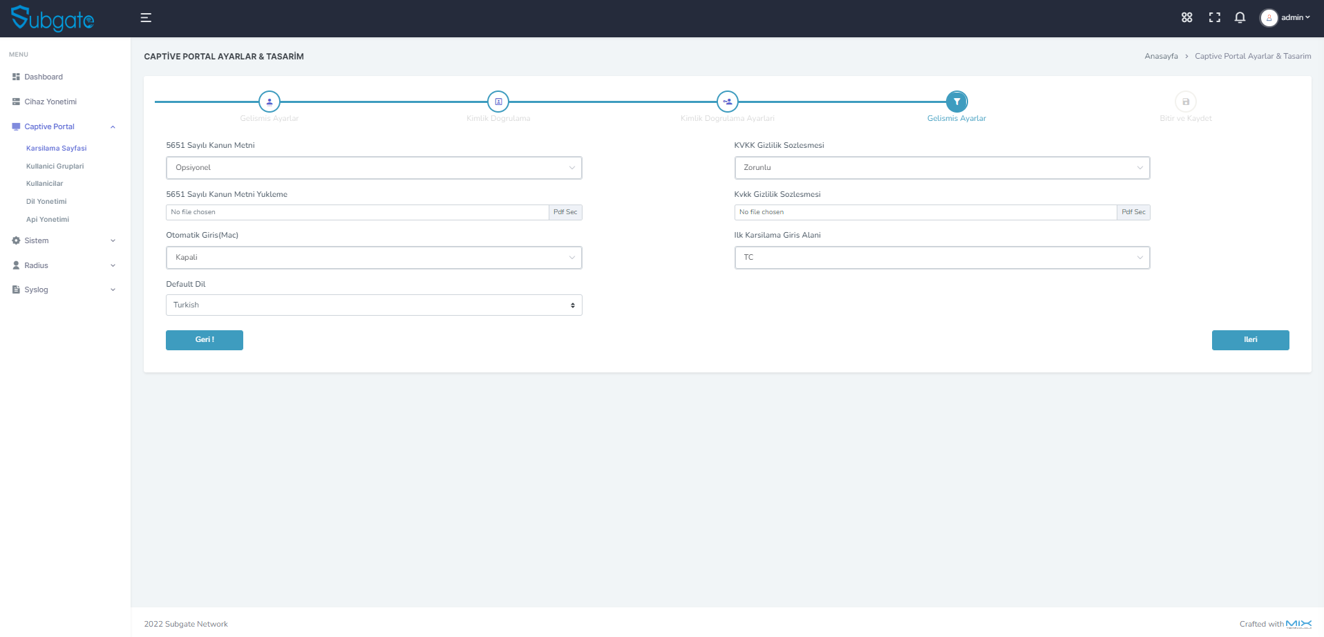 Dashboard Screenshot